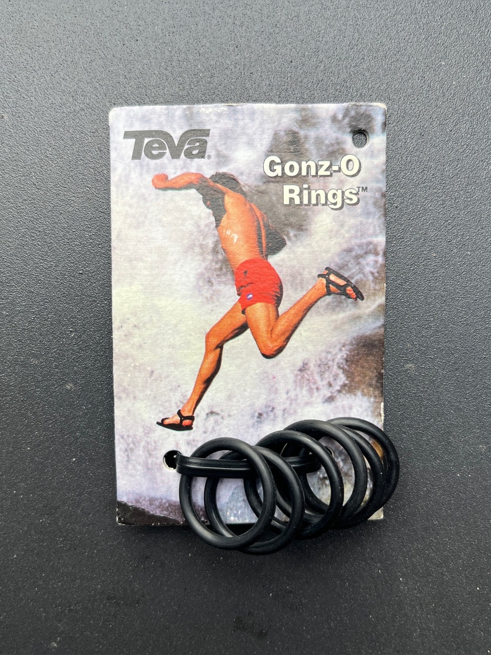 Vintage 90s Teva Gonz-O Rings Sandal Strap Locks Black Unisex